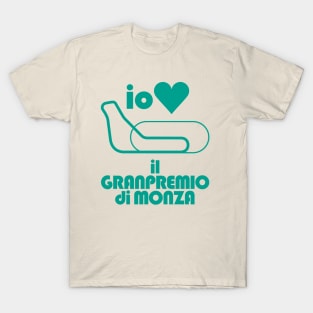 I love Monza  ! 1970's Italian Grand Prix (green print) T-Shirt